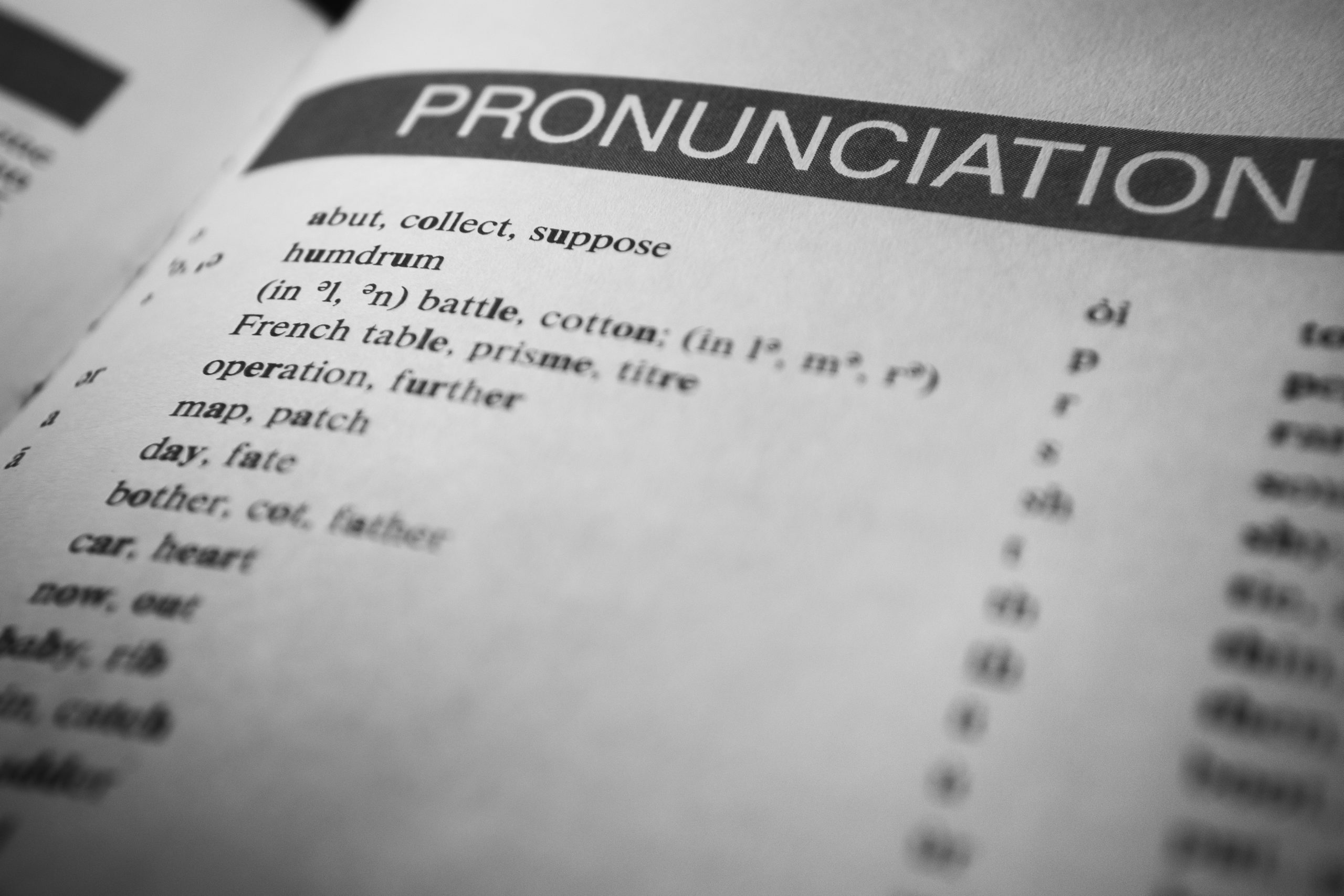 a paper of english pronounciation